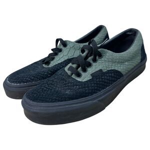 Vans Harry Potter Slytherin Green Black Low Top Snakeskin Sneakers Women's 8